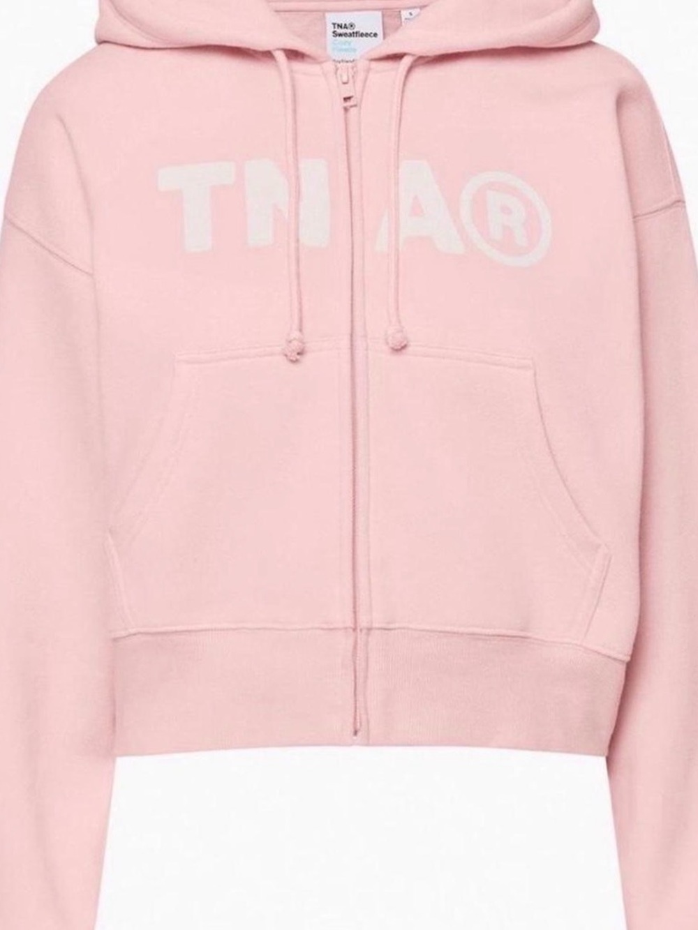 TNA Light Pink Zip Hoodie
